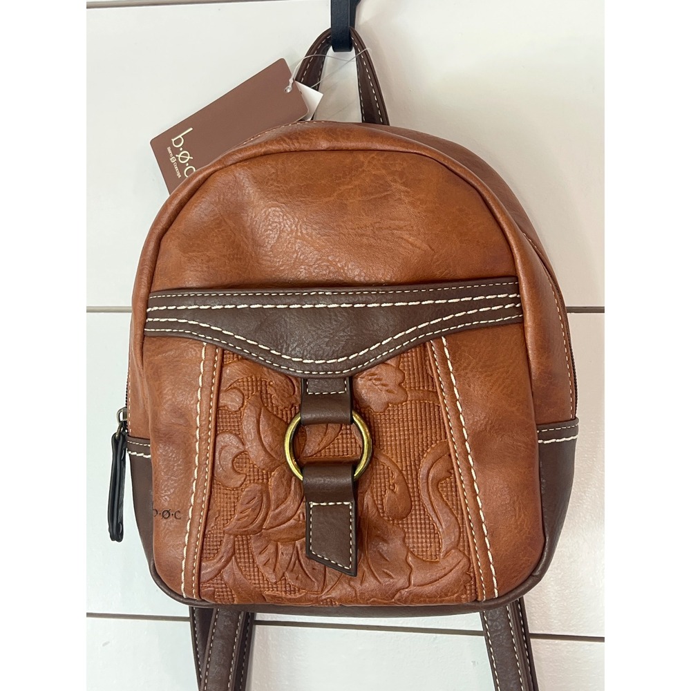 NWT b.o.c. Born Concept Arlington Mini Backpack Saddle Chocolate Brown western